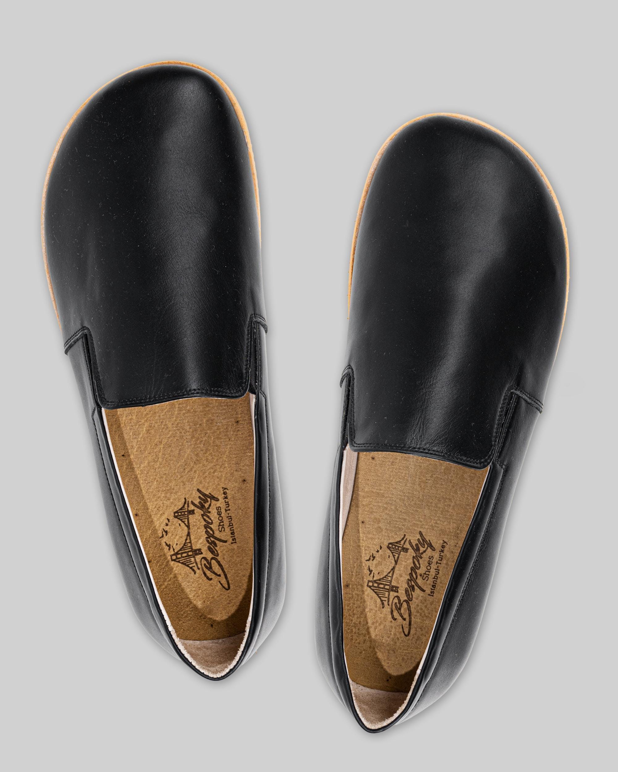 Leather Barefoot Shoes Men - Wide Toe Box Zero Drop, Slow  display picture 2