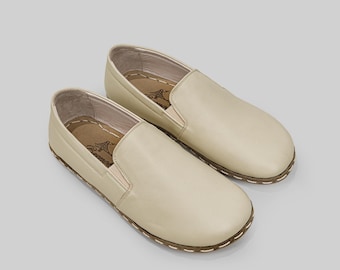 Women Leather Grounding Shoes: Earthing Wide Toe, Barefoot Wellness