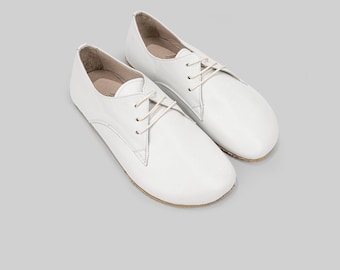 Oxford Shoes for Women: Barefoot Leather Design (Wide Toe, Zero Drop)