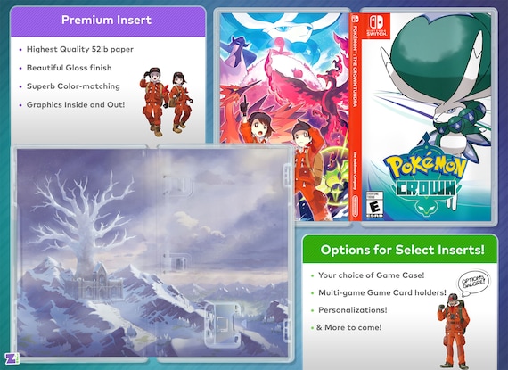 Pokemon Sword / Shield: the Crown Tundra Custom Game Case 