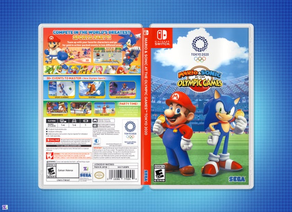 Mario Sonic bei den Olympischen Spielen Tokio 2020 Cover Ersatz Insert Case fur Nintendo Switch US Einzelhandel Etsy