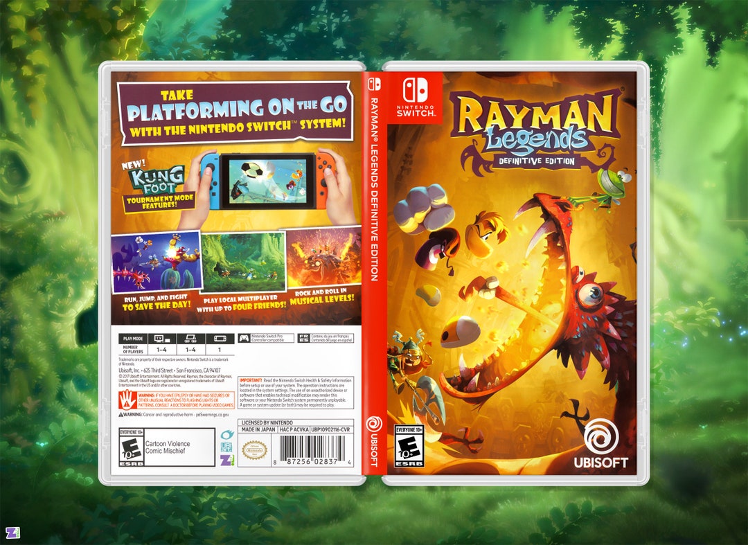 Rayman Legends Definitive Edition Cover Art: Replacement Insert & Case for  Nintendo Switch -  New Zealand