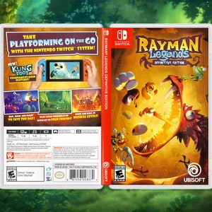 Rayman Legends Definitive Edition Cover Art: Insert et étui de remplacement pour Nintendo Switch
