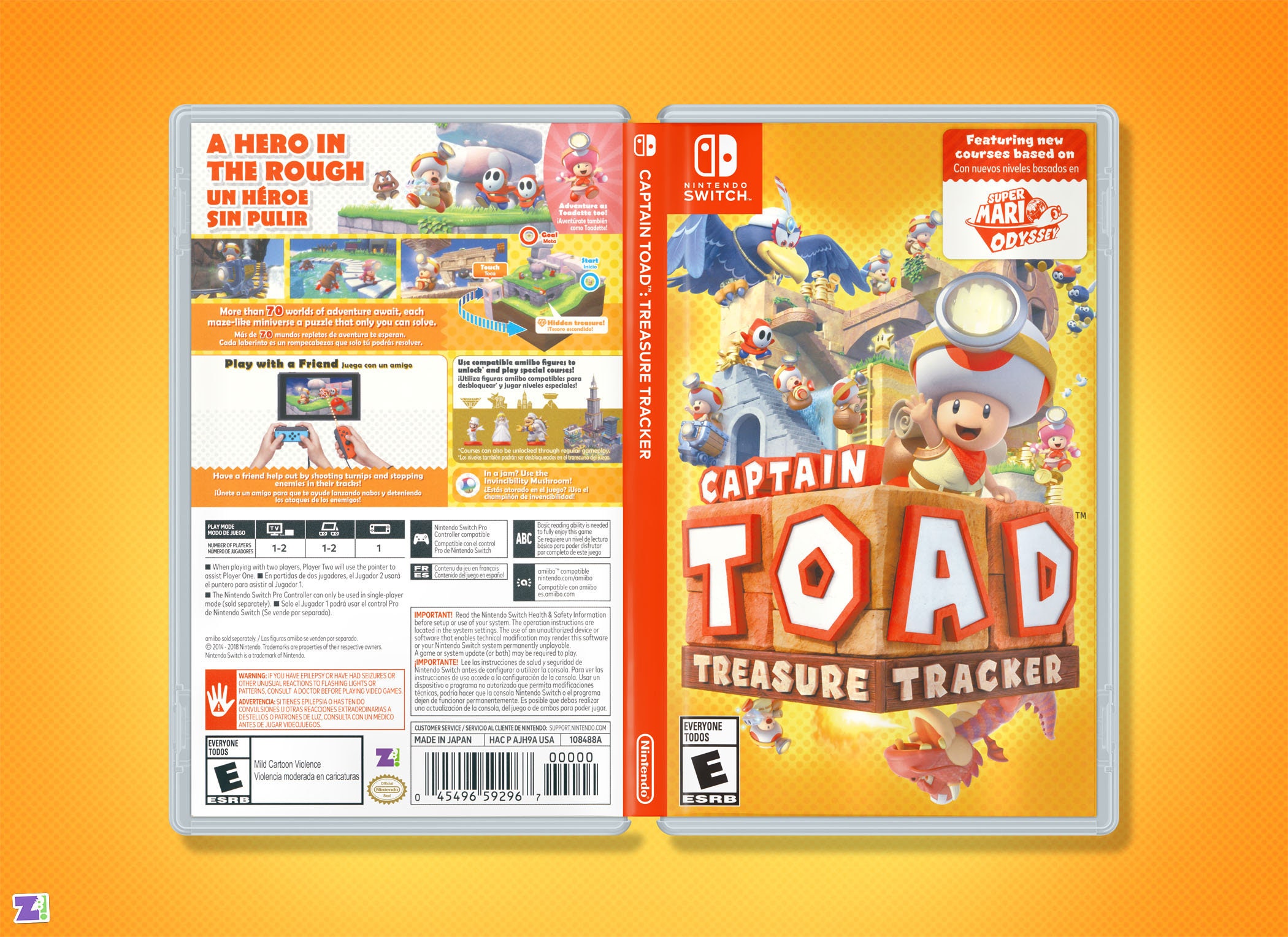 Havbrasme Sky Række ud Captain Toad Treasure Tracker Replacement Case: Double-sided - Etsy