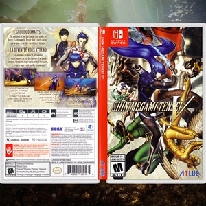 真・女神転生V カバーアート: Nintendo Switch 用交換インサートとケース