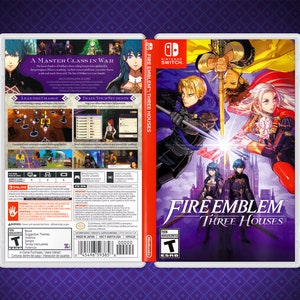 Copertina di Fire Emblem: Three Houses - Inserto di ricambio e custodia per schede di gioco per Nintendo Switch
