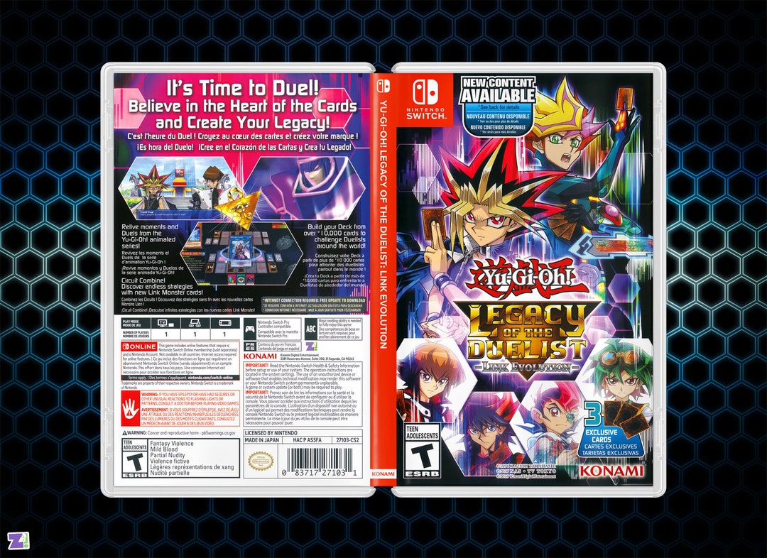 Yu-gi-oh! Legacy of the Duelist Link Evolution Cover Art: Replacement  Insert & Case for Nintendo Switch - Etsy