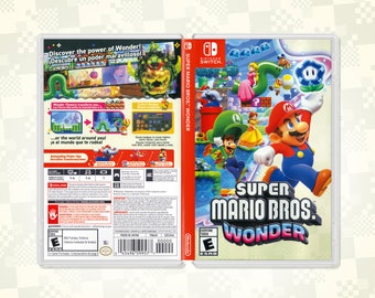 Super Mario Bros. Wonder Cover Art: Replacement Insert / Case for Nintendo Switch (US Retail)