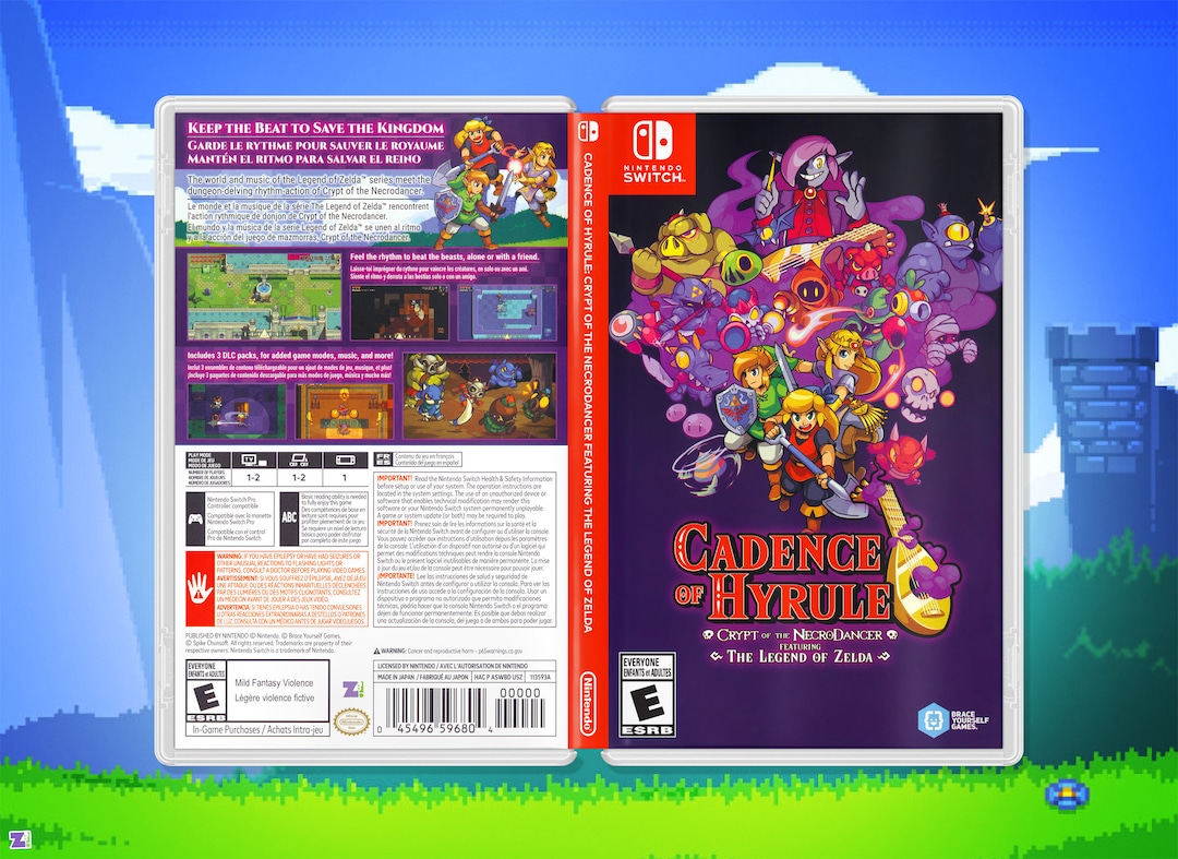 Cadence of Hyrule Legend of Zelda Cover Art: Replacement Insert