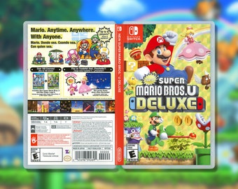 New Super Mario Bros U Deluxe Replacement Case: Double-sided - Etsy