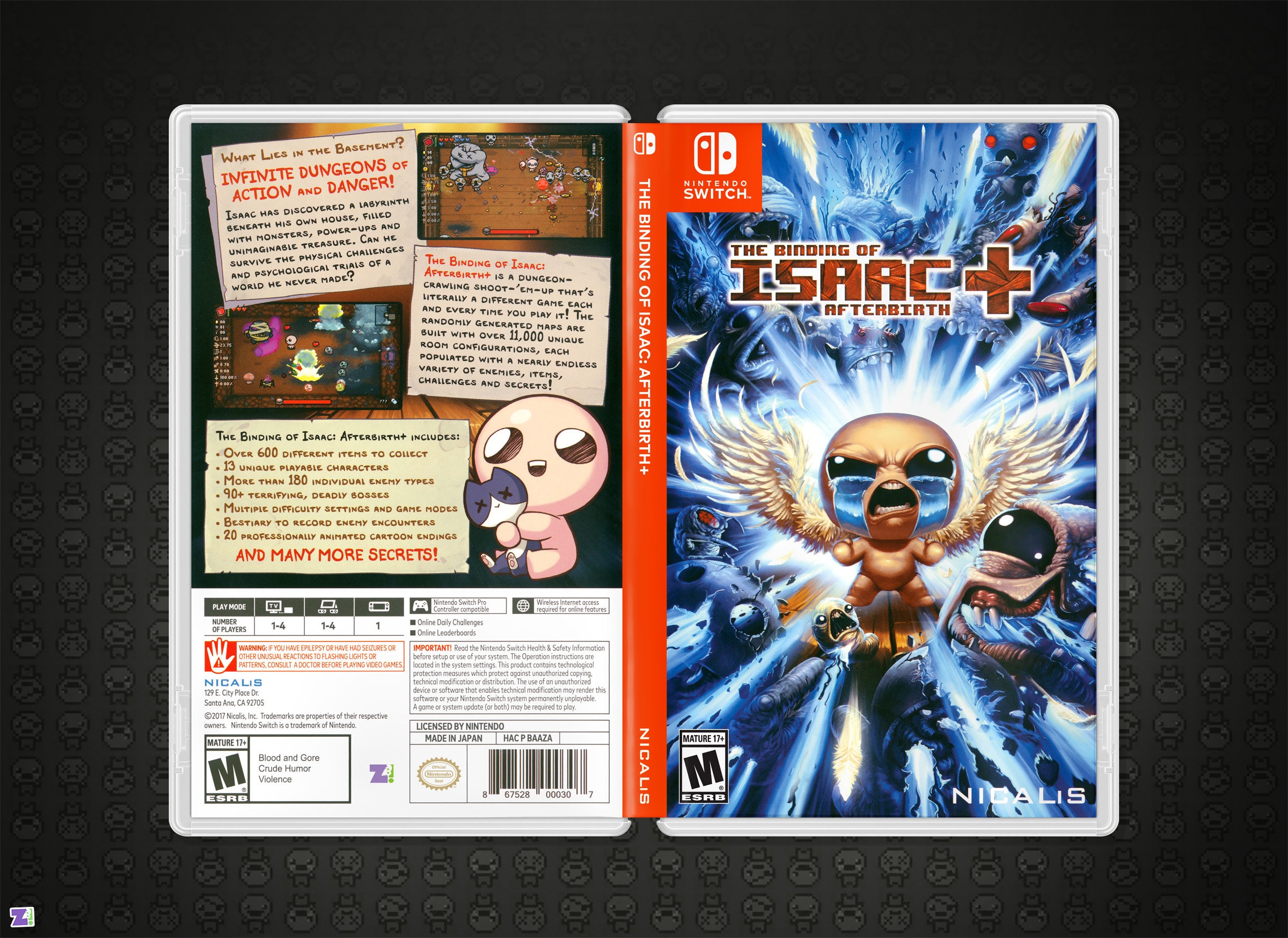 Binding Isaac Plus: Replacement Cover Art Etsy