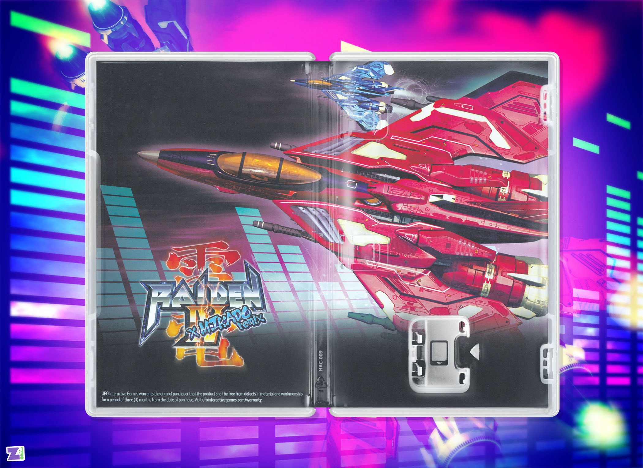 Raiden IV X Mikado Remix Cover Art: Replacement Insert & Case for
