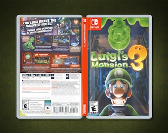 Luigi's Mansion 3 Cover Art & Replacement Case for Nintendo Switch