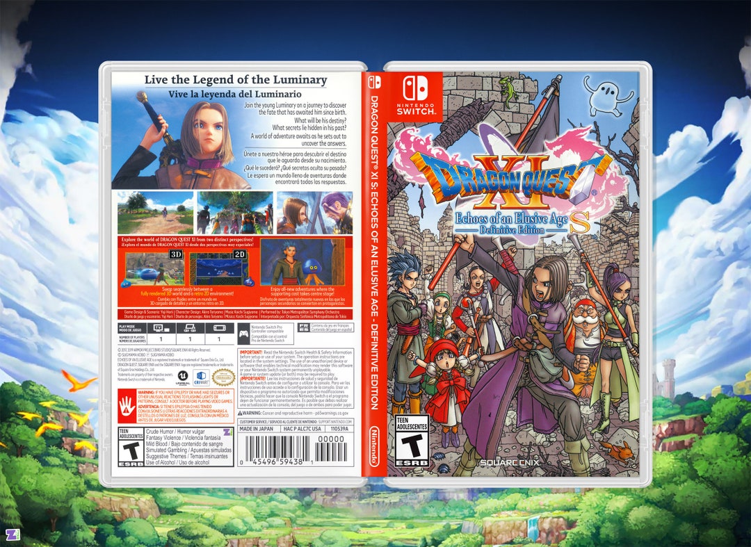 Dragon Quest XI S Echoes of an Elusive Age Cover Art: Replacement