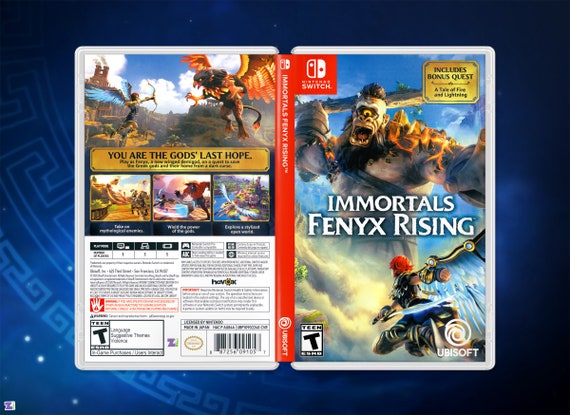 Immortals Fenyx Rising Cover Art: Replacement Insert & Case 