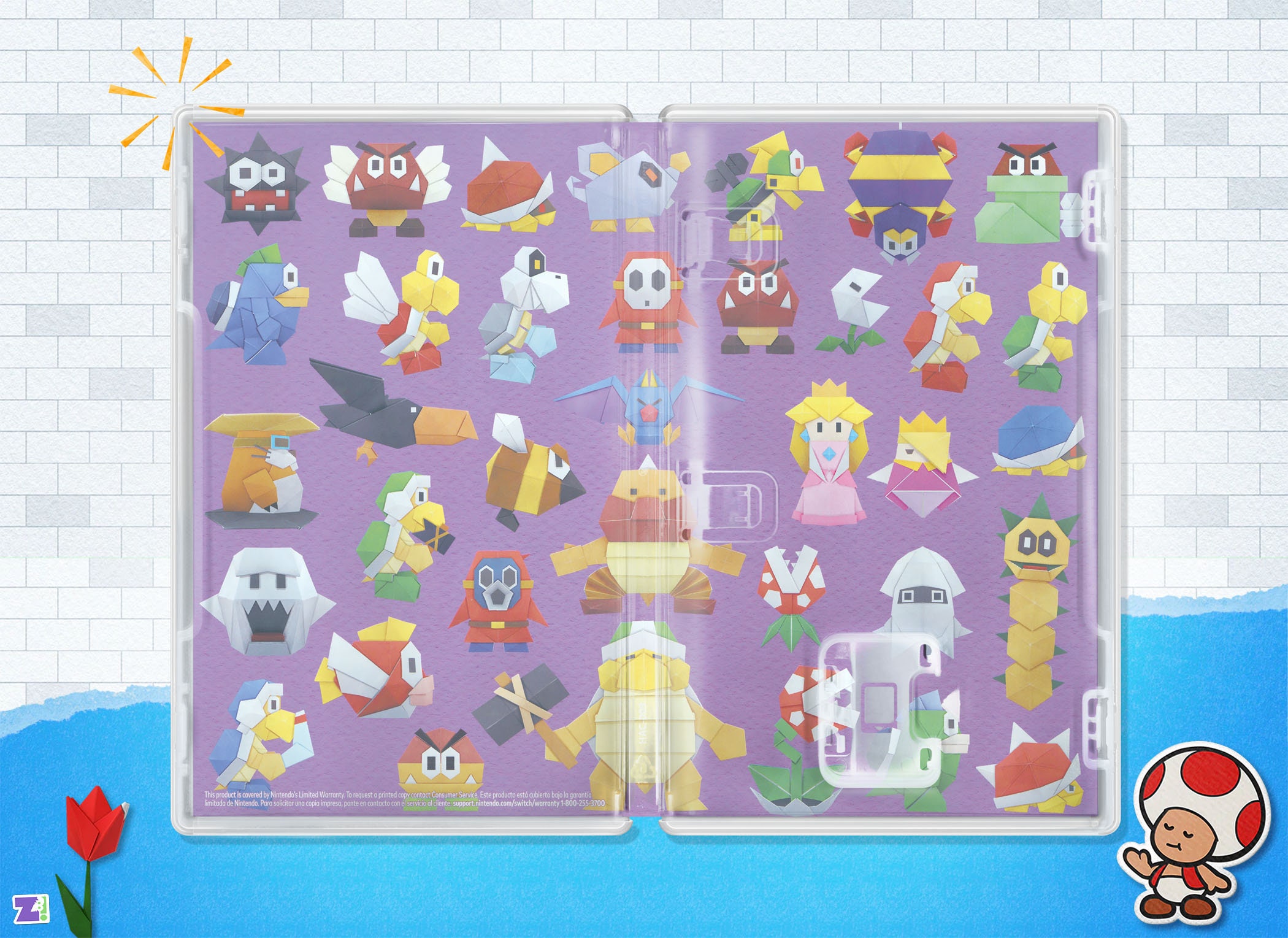 ペーパーマリオ オリガミキング カバーアート: Nintendo Switch 用交換
