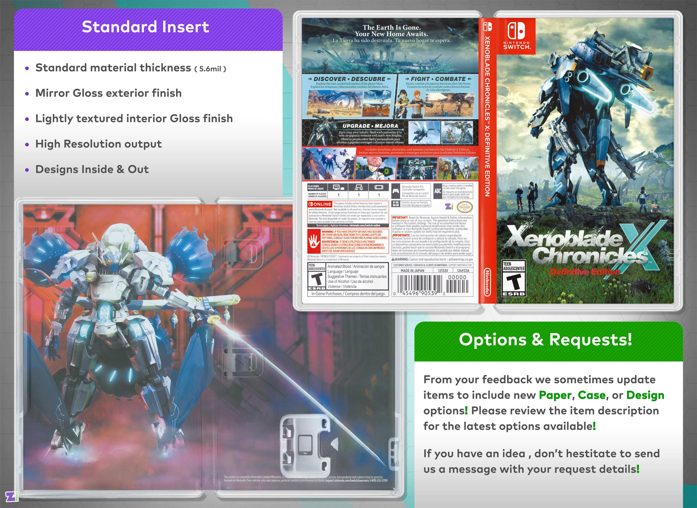 Xenoblade Chronicles X Definitive Edition Cover Art: Replacement
