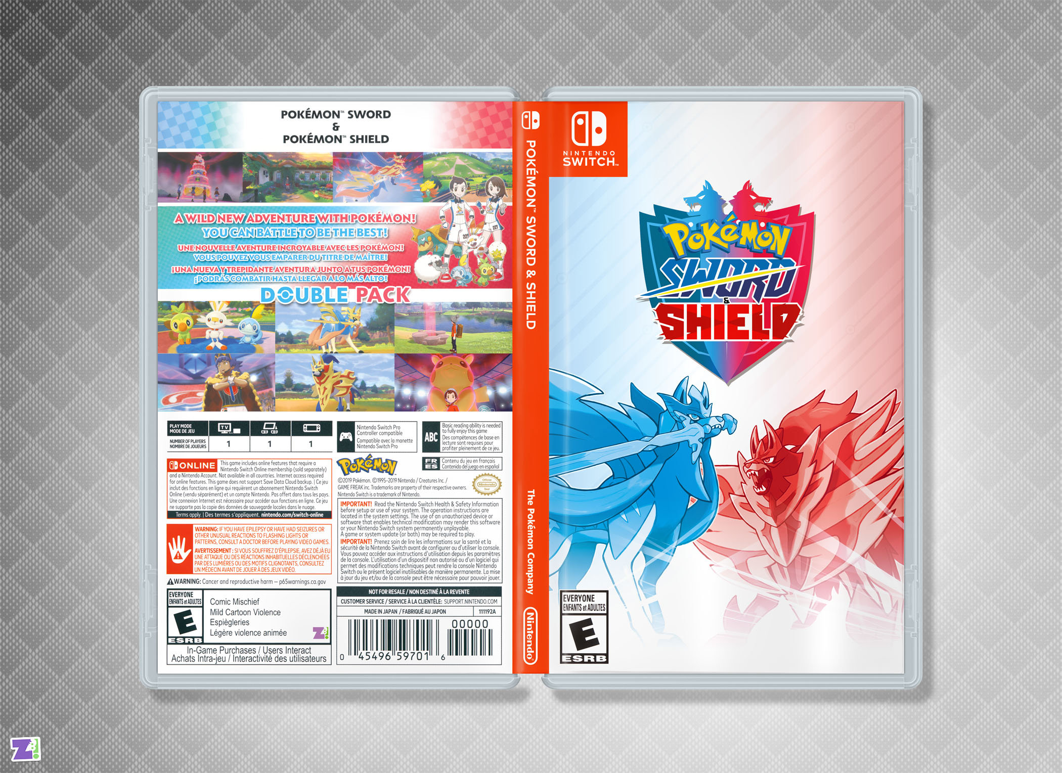  Pokémon Sword and Pokémon Shield Double Pack - Nintendo Switch  : Nintendo of America: Video Games