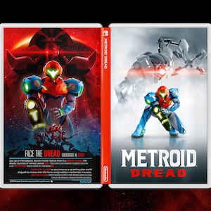 Metroid Dread Cover Art: Premium Special Edition Insert & Case for Nintendo Switch