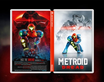 Metroid Dread Cover Art: Premium Special Edition Insert & Case for Nintendo Switch