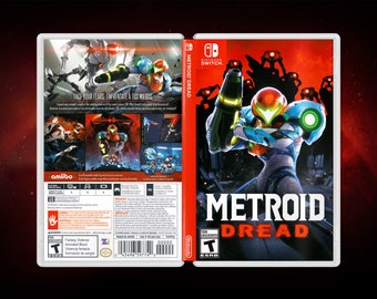 Metroid Dread Cover Art: Replacement Insert & Case for Nintendo Switch