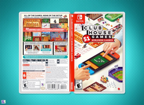 Clubhouse Games: 51 Worldwide Classics Cover Art & Case for 