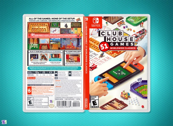 Clubhouse Games: 51 Worldwide Classics Cover Art & Case for 