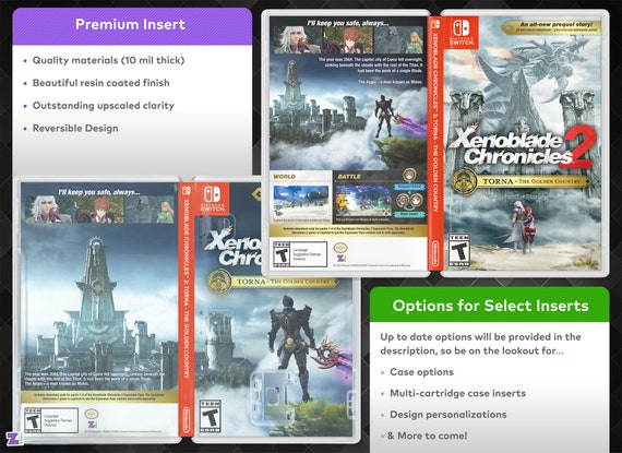 Xenoblade Chronicles 2 Cover Art: Replacement Insert & Case -  Israel