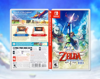 The Legend of Zelda: Skyward Sword HD Replacement Cover Art & Case for Nintendo Switch