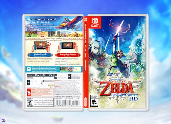 The Legend of Zelda: Skyward Sword HD Replacement Cover Art & Case for Nintendo  Switch - Etsy