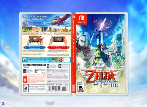 Buy The Legend of Zelda: Skyward Sword HD Replacement Cover Art & Case for  Nintendo Switch Online in India 