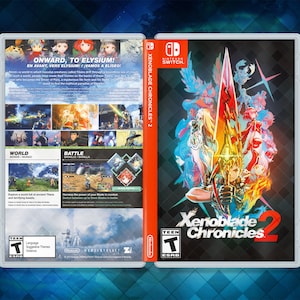Xenoblade Chronicles 2 Cover Art: &quot;After-Dark&quot; Custom Insert & Game Case