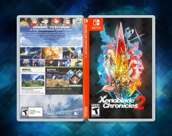 Xenoblade Chronicles 2 Cover Art: &quot;After-Dark&quot; Custom Insert & Game Case