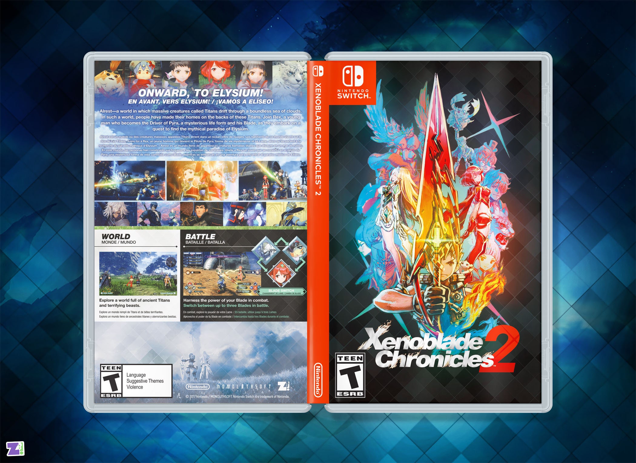 Mere Tablet mave Xenoblade Chronicles 2 Cover Art: after-dark - Etsy