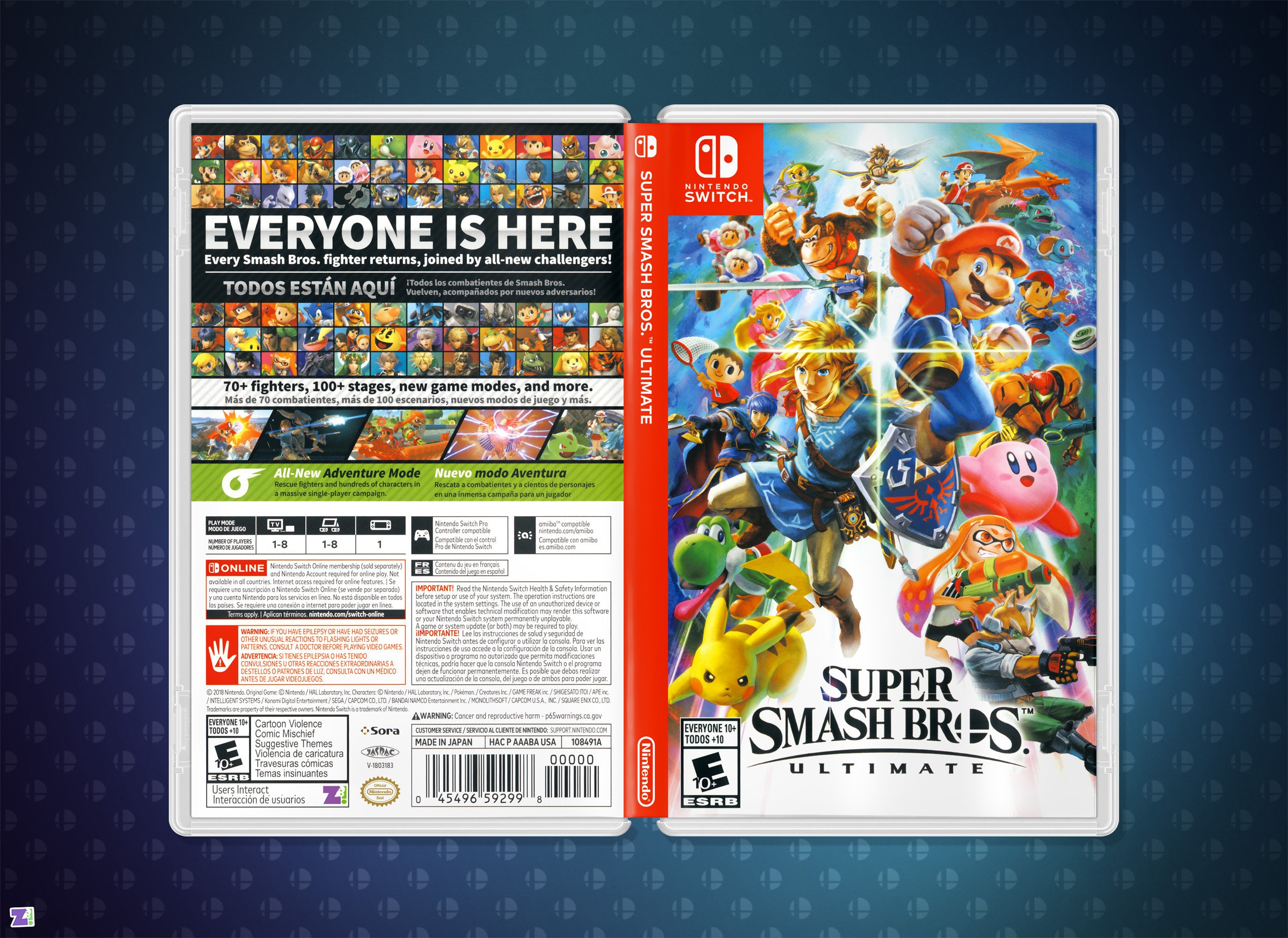 Super Smash Bros Ultimate: Replacement Cover Art & Case for - Etsy