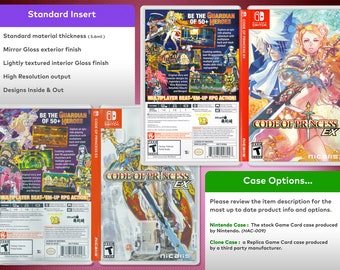 Code of Princess EX Cover Art: Reversible Insert Case for Nintendo Switch