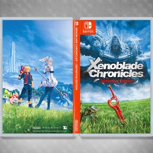 Xenoblade Chronicles Definitive Edition Cover Art: &quot;Fields&quot; Custom Insert & Game Case
