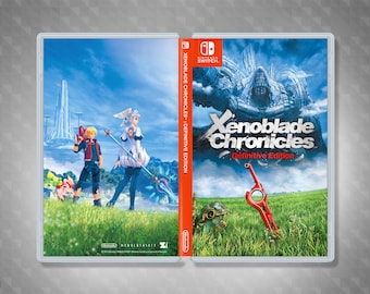 Xenoblade Chronicles Definitive Edition Cover Art: &quot;Fields&quot; Custom Insert & Game Case