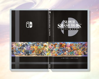 Super Smash Bros Ultimate Limited Edition: (Dark) Custom Game Case for Nintendo Switch