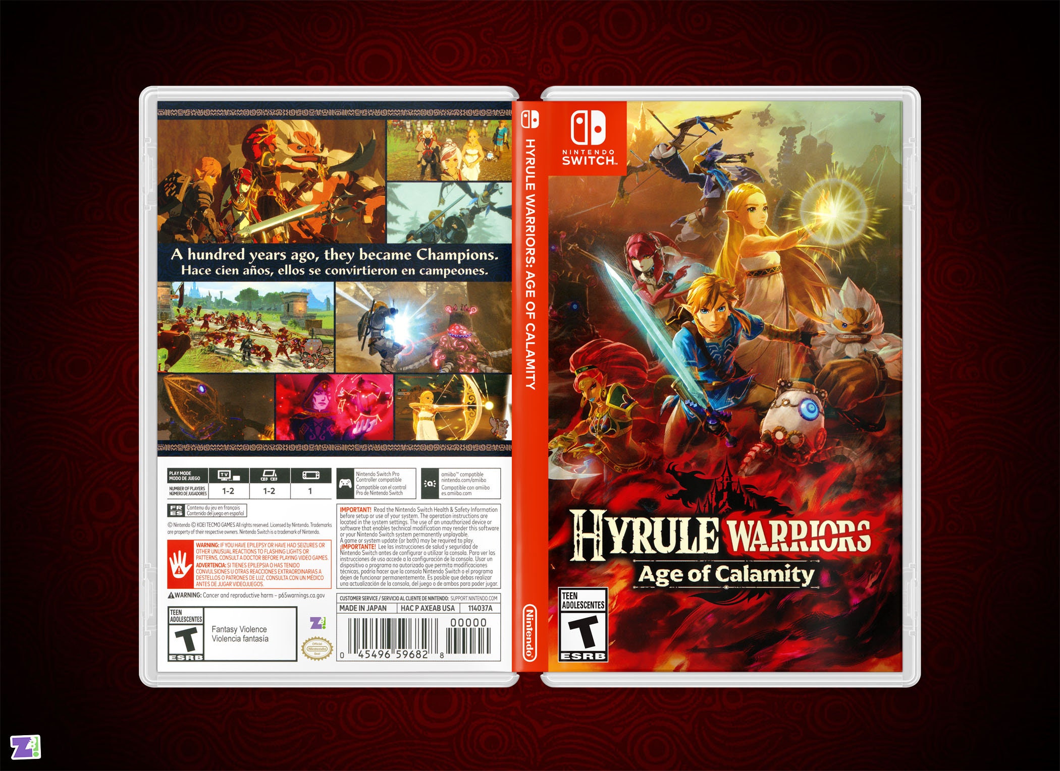 Hyrule Warriors Age of Calamity Cover Art: Replacement Insert & Case for  Nintendo Switch -  Finland