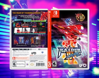 Raiden IV x Mikado remix Cover Art: Replacement Insert & Case for Nintendo Switch