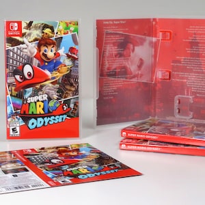Super Mario Odyssey Cover Art: Replacement Insert &amp; Case for Nintendo Switch - Etsy