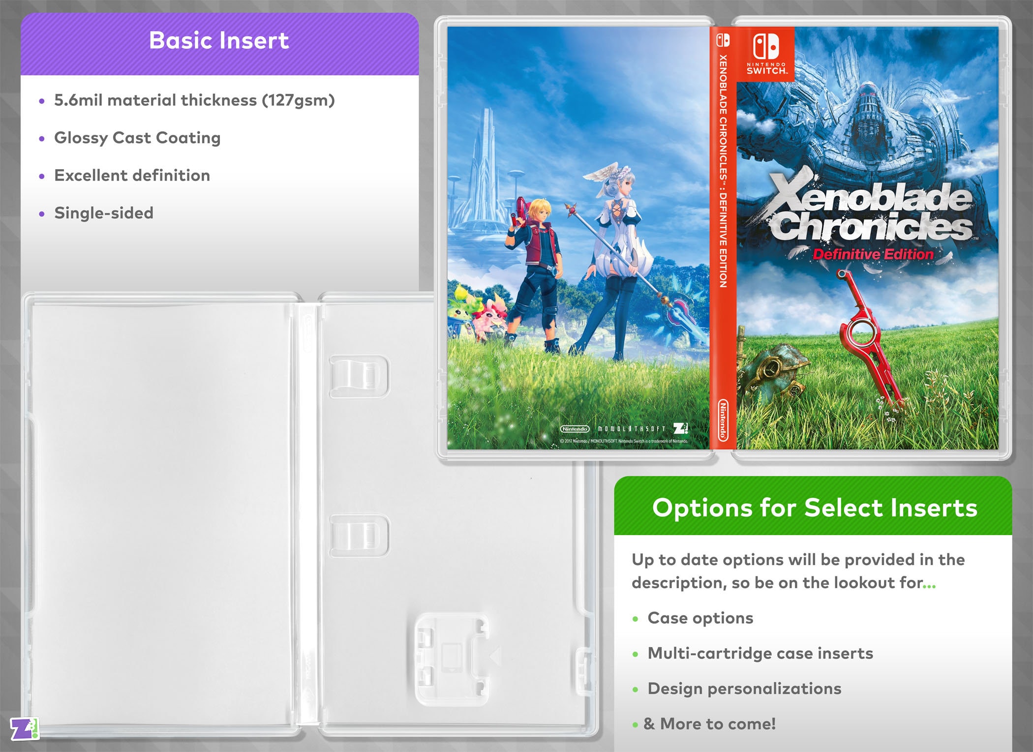 Xenoblade Chronicles Definitive Edition Cover Art: fields Custom Insert &  Game Case - Etsy | Nintendo Spiele
