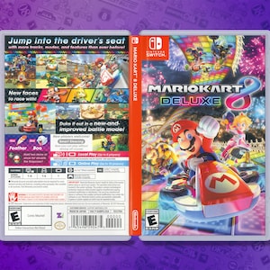 Mario Kart 8 Deluxe Ersatzhülle & Hülle: Doppelseitiger Einsatz für Nintendo Switch