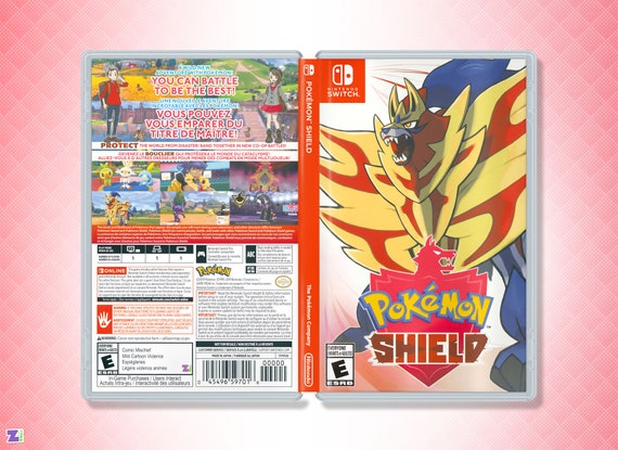 Pokémon Shield Cover Art & Replacement Case for Nintendo 