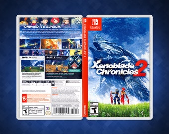 Xenoblade Chronicles 2 Cover Art: Replacement Insert & Case for Nintendo Switch (US)