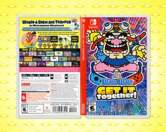 WarioWare: Get It Together Cover Art -  Replacement Insert / Case for Nintendo Switch (US Retail)