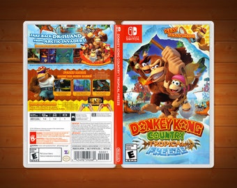 Donkey Kong Country Tropical Freeze Cover Art: Replacement Insert & Case for Nintendo Switch (US Retail)