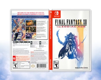 Final Fantasy XII the Zodiac Age Cover Art: Replacement Insert