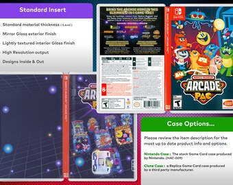 Namco Museum Arcade Pac Cover Art: Replacement Insert & Case